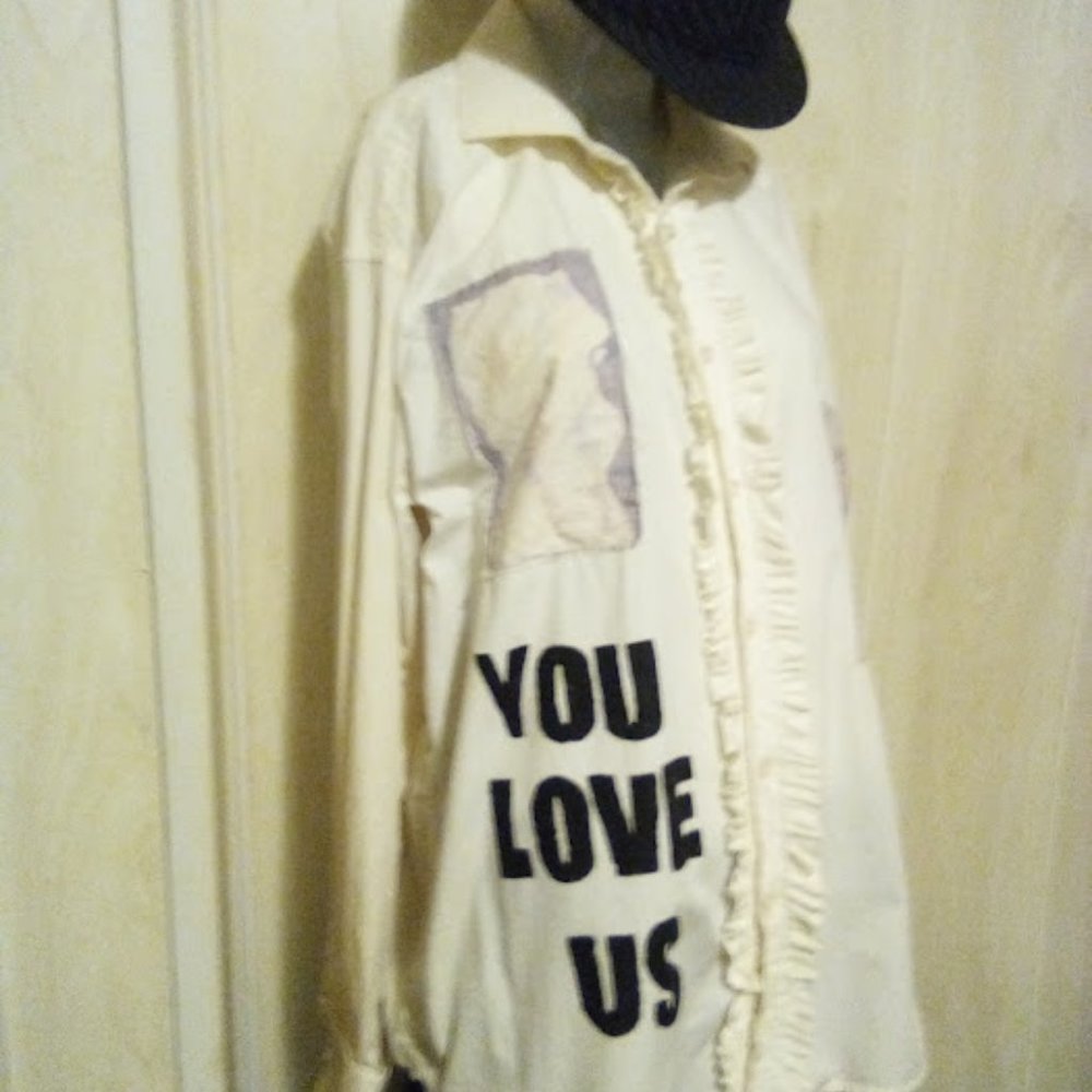 Manic Street Preachers Richey James Edwards YOU LOVE US ruffle shirt